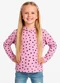 Select - Blusão Infantil Menina com Capuz Cinza - variação: Rosa