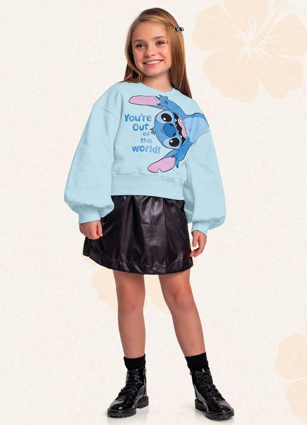 Fakini Kids - Blusão Lilo & Stitch Azul