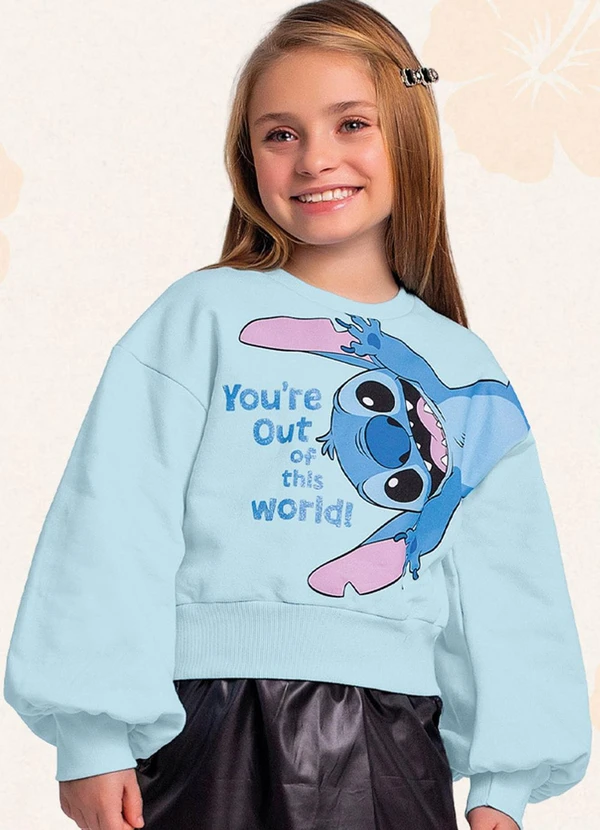Fakini Kids - Blusão Lilo & Stitch Azul 3