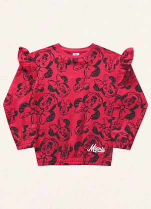 Fakini Kids - Blusão Minnie Vermelho - FAKINI KIDS