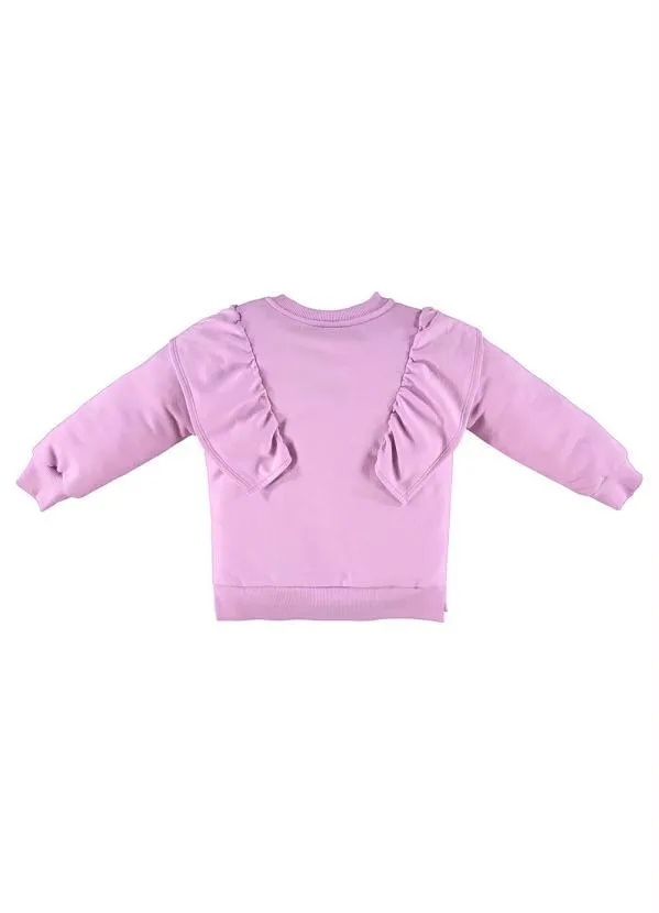 Up Baby - Blusão Moletom Infantil Menina Roxo 4