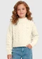 Carinhoso - Blusão Suéter em Tricô Off White - variação: Off White