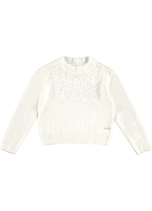 Carinhoso - Blusão Suéter em Tricô Pelúcia Bege - CARINHOSO