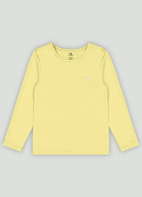 Up Baby - Camiseta em Malha Fps+50 Amarelo