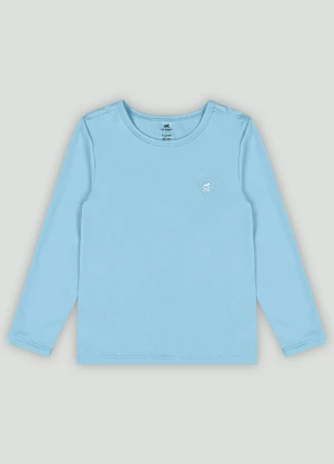 Camiseta em Malha Fps+50 Up Baby Azul - UP BABY