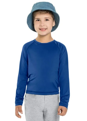 Brandili - Camiseta Infantil Malha Uv Azul - BRANDILI