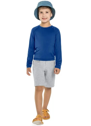 Brandili - Camiseta Infantil Malha Uv Azul - BRANDILI