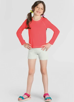 Brandili - Camiseta Infantil Malha Uv Rosa - BRANDILI
