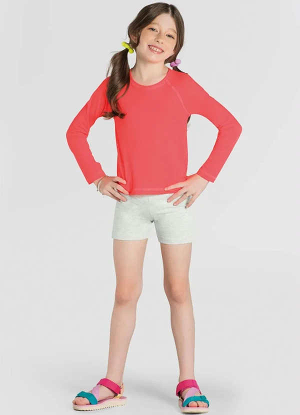 Brandili - Camiseta Infantil Malha Uv Rosa 2