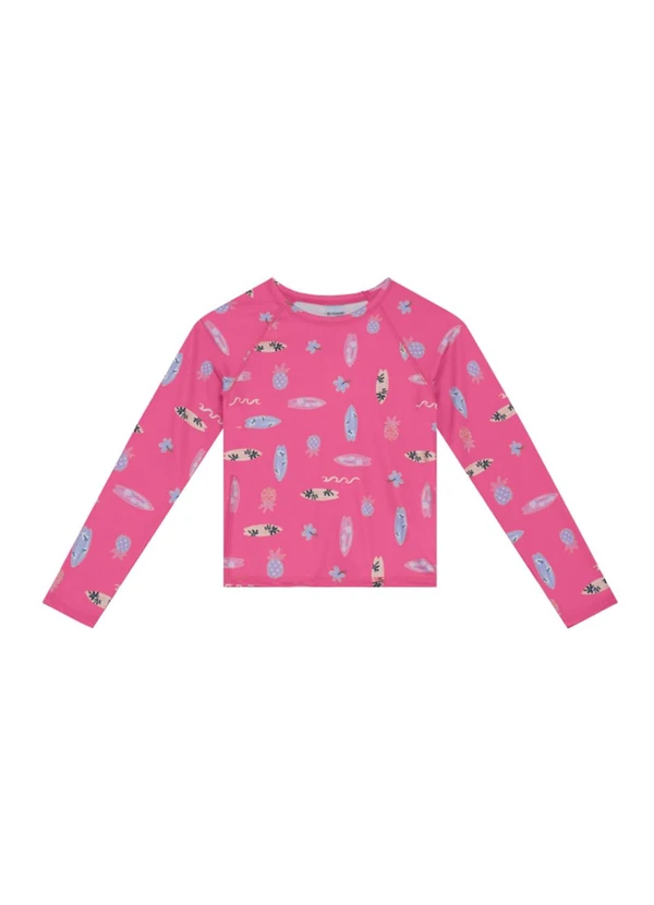 Brandili - Camiseta Infantil Menina em Malha Uv Rosa 3