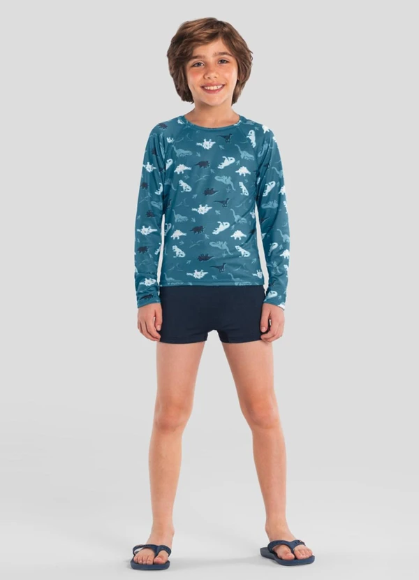 Brandili - Camiseta Infantil Menino em Malha Uv Verde 2