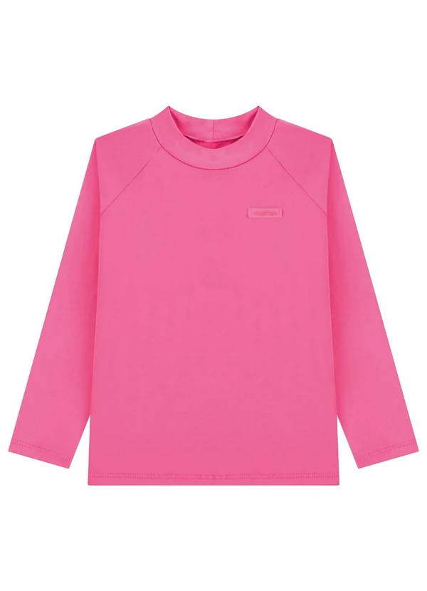 Marlan - Camiseta Infantil Unissex Manga Longa Rosa