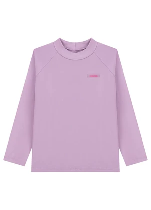 Marlan - Camiseta Infantil Unissex Manga Longa Roxo - MARLAN