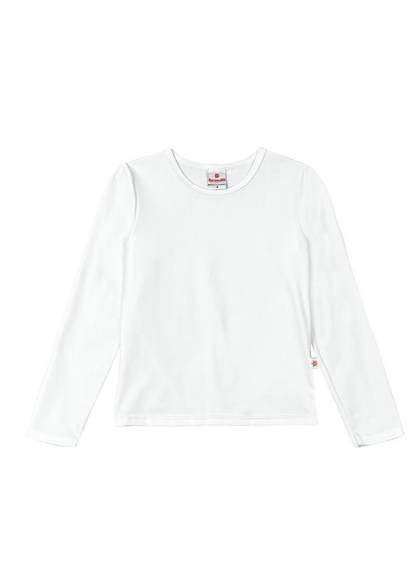Brandili - Camiseta Infantil Unissex Térmica Branco 1