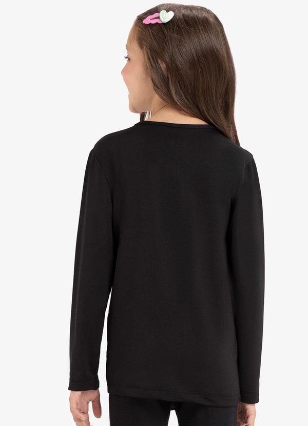 Rovi Kids - Camiseta Manga Longa Malha Térmica Preto 2