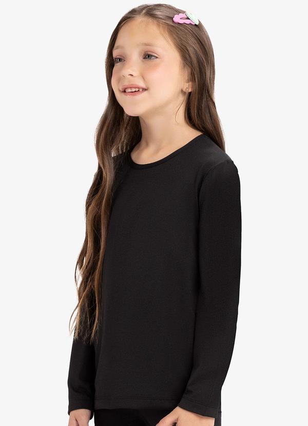 Rovi Kids - Camiseta Manga Longa Malha Térmica Preto 4