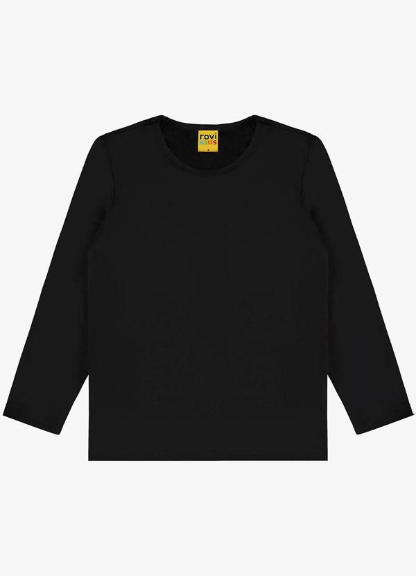 Rovi Kids - Camiseta Manga Longa Malha Térmica Preto 5