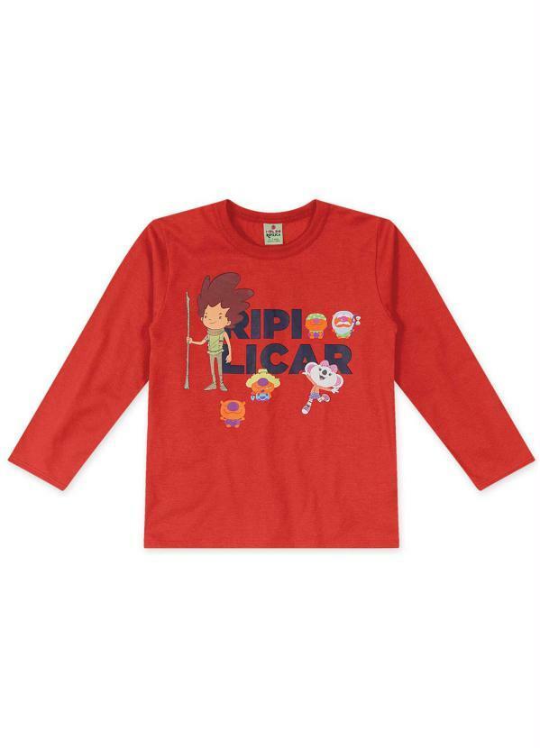 Lilica Ripilica - Camiseta Vermelho Unissex Mundo Ripilica