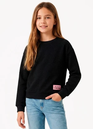 Marisol - Casaco Infantil Feminino Preto - MARISOL