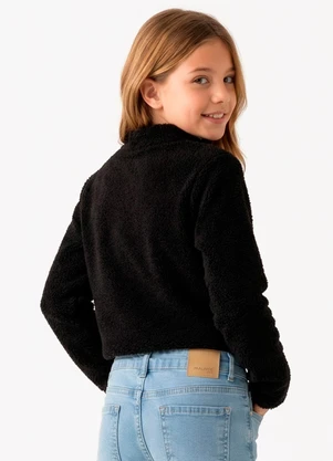 Marisol - Casaco Infantil Feminino Preto - MARISOL