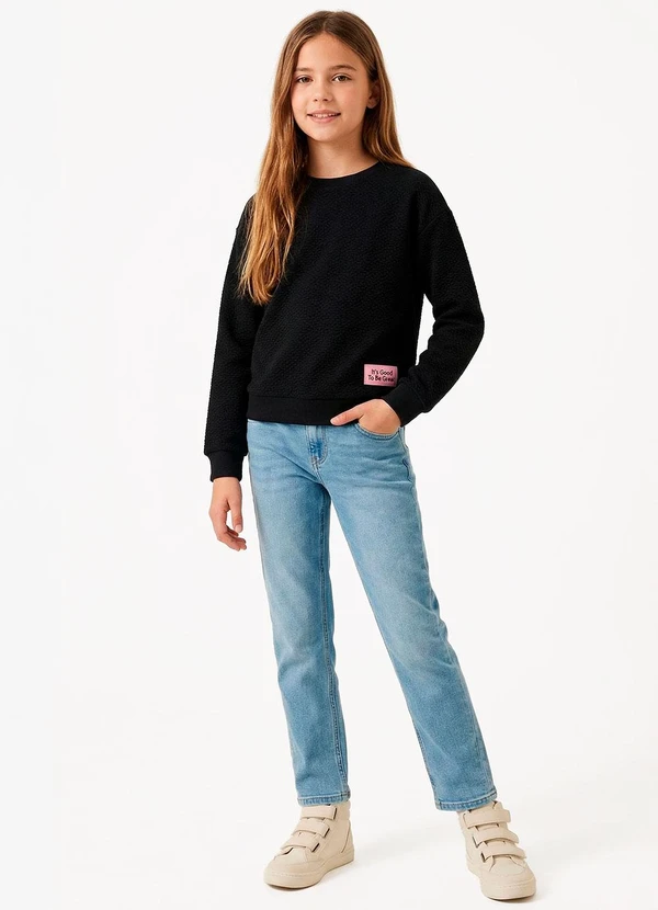 Marisol - Casaco Infantil Feminino Preto 5