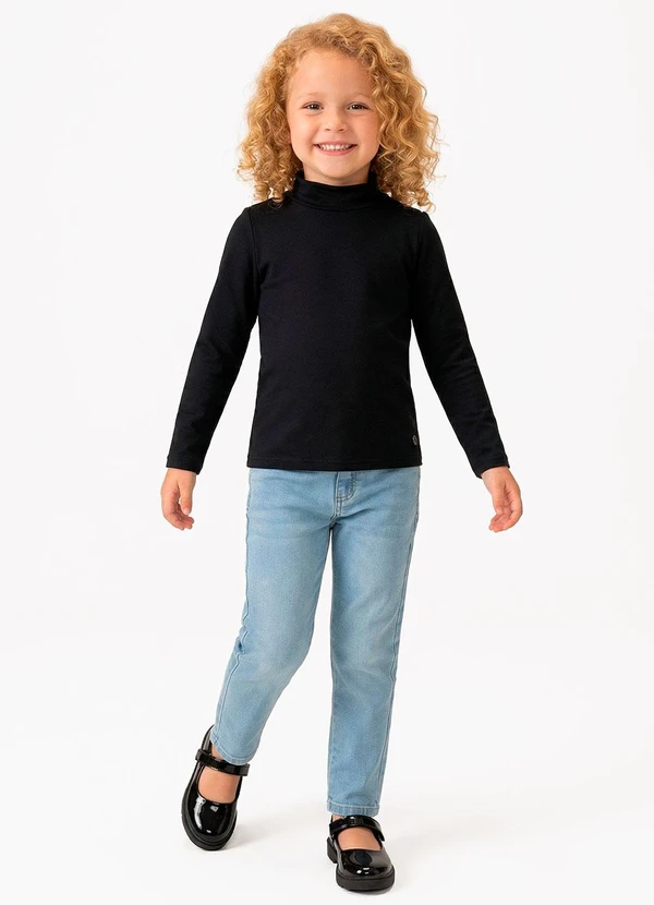 Marisol - Casaco Infantil Feminino Preto 6