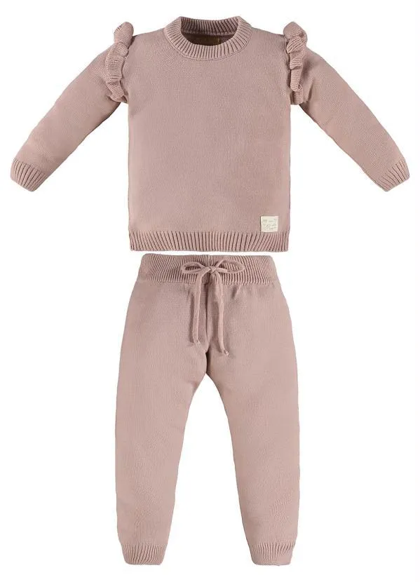 Up Baby - Conjunto Infantil Menina Blusão e Calça Rosa
