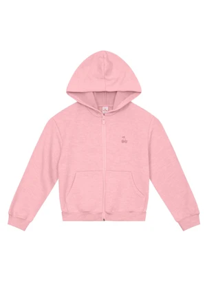 Brandili - Jaqueta Menina em Moletinho Azul - BRANDILI