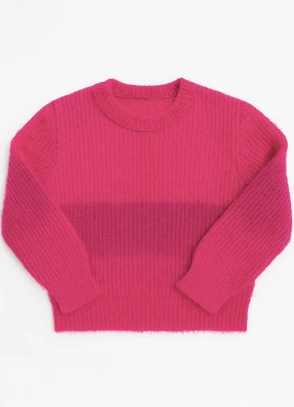 Doce Tom - Suéter em Tricô Básico  Dia Rosa 2