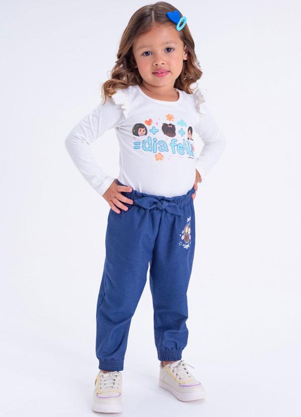 Lollix - T-Shirt Manga Longa Dia Feliz Branco 3