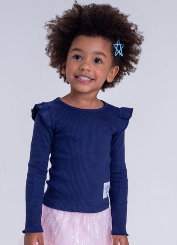 Lollix - T-Shirt Manga Longa Sansão Marinho