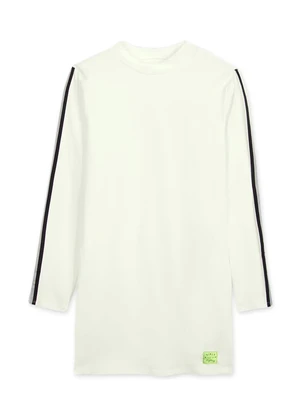 Vestido Manga Longa Feminina Hapier (Bege) - HAPIER