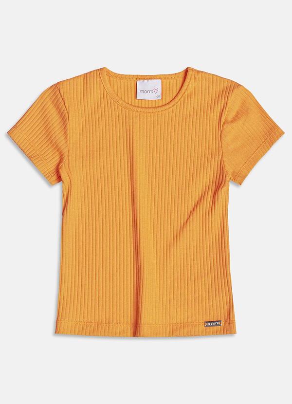 Momi - Blusa Canelada Básica Laranja Laranja 1