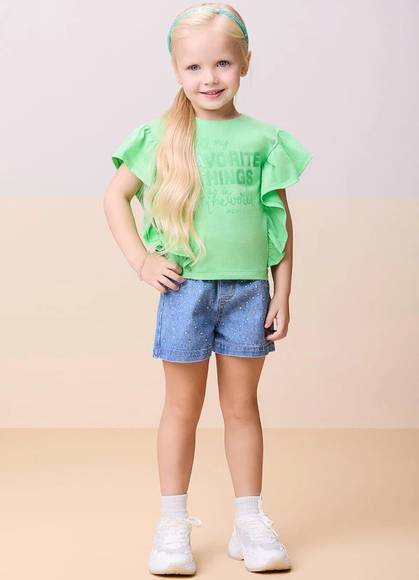 Momi - Blusa com Babados Verde 3