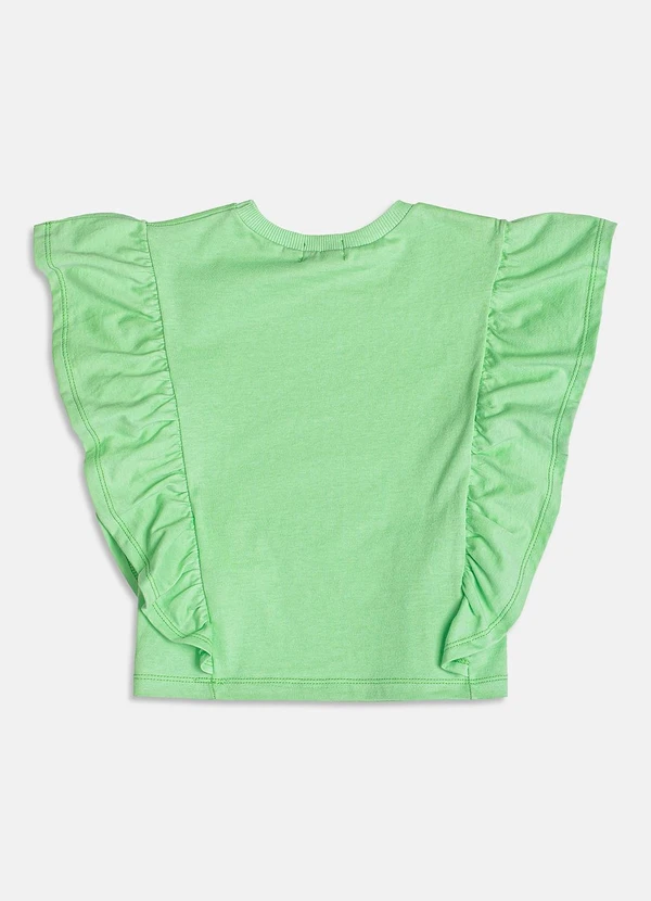 Momi - Blusa com Babados Verde 6
