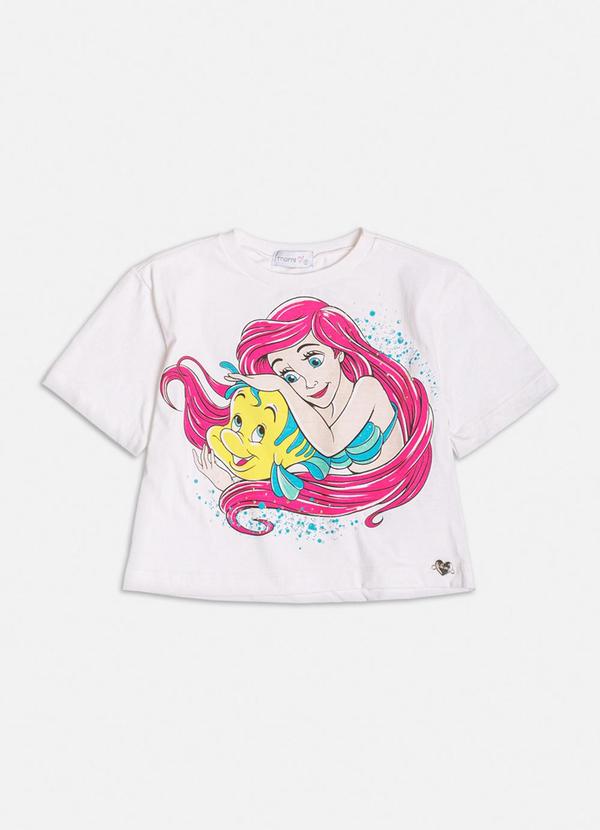 Momi - Blusa da Pequena Sereia com Strass Branco 2