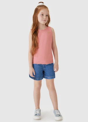 Carinhoso - Blusa em Malha Texturizada Rosê - CARINHOSO