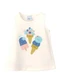 Malwee Kids - Blusa Evasê com Flor Holográfica Off White - variação: Off White