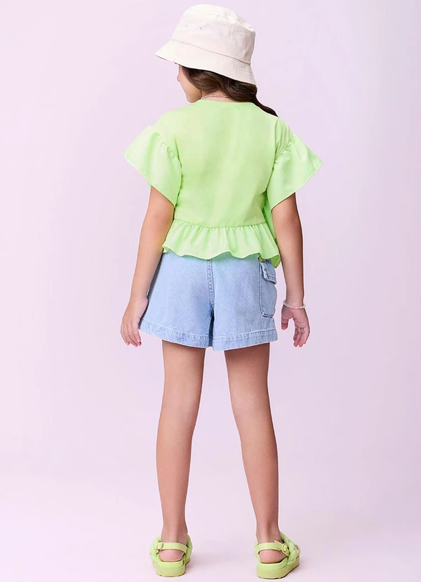 Momi - Blusa Lima com Babados Verde 4