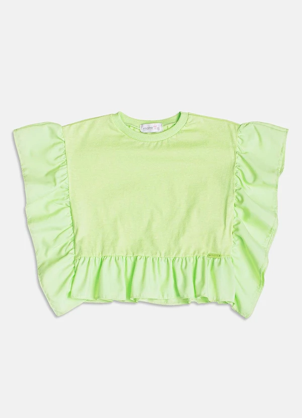 Momi - Blusa Lima com Babados Verde 6