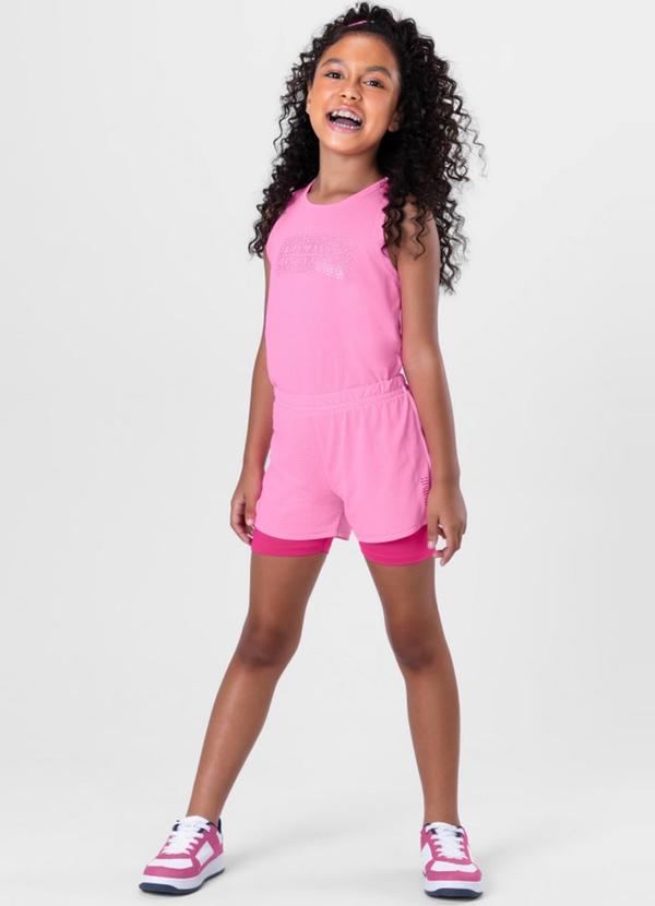 Brandili - Blusa Regata Infantil Menina Active Rosa 2