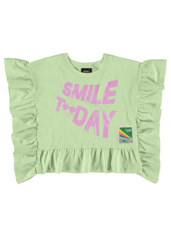 Gloss - Blusa Smile Today sem Mangas Verde 3