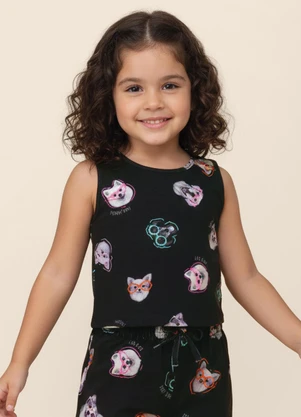 Malwee Kids - Blusa Spitz Alemão Preto - MALWEE KIDS