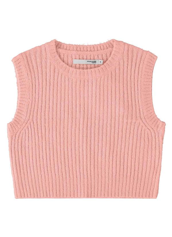 Malwee Kids - Colete em Tricô Menina Rosa