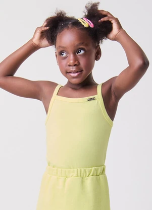 Bimbi - Regata Básica Amarelo Manteiga de Alça Amarelo - BIMBI