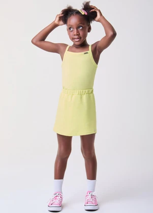 Bimbi - Regata Básica Amarelo Manteiga de Alça Amarelo - BIMBI