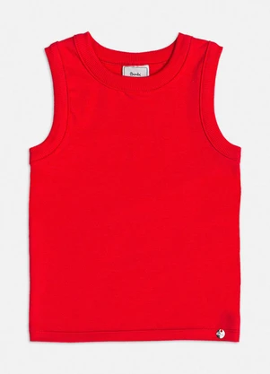 Bimbi - Regata Básica Canelada Vermelha Vermelho - BIMBI