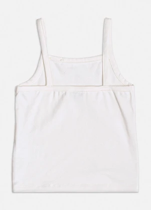 Bimbi - Regata Básica Off White de Alça Off White - BIMBI