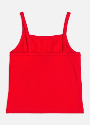 Bimbi - Regata Básica Vermelha de Alça Vermelho - BIMBI