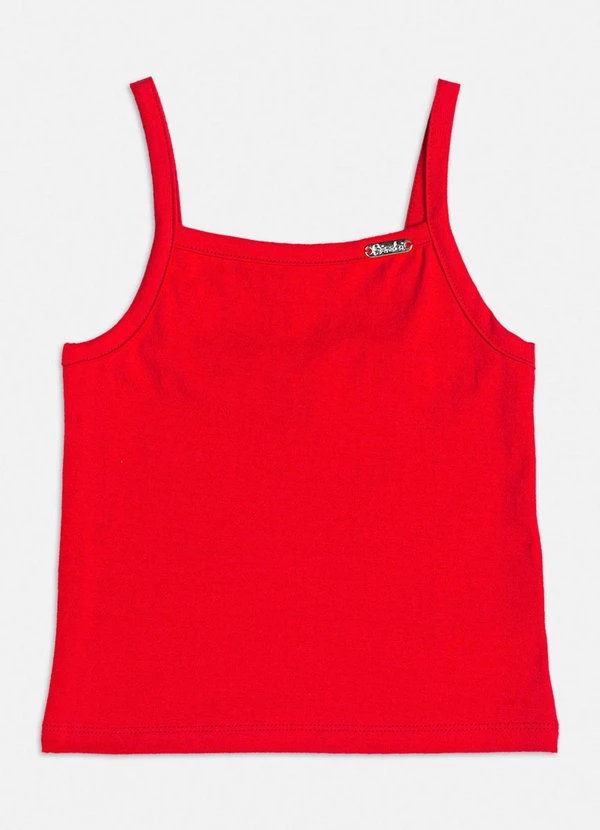 Bimbi - Regata Básica Vermelha de Alça Vermelho